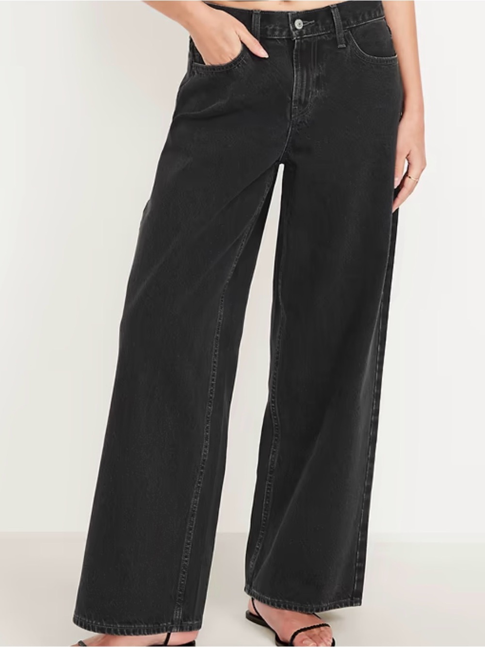 3 Wide Leg High-Rise Women’s Jeans - Black & Blue